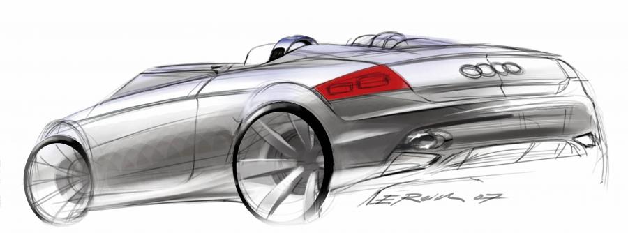 Эскиз Audi TT Clubsport Quattro Concept (8J) 2007 года  (фото 3 из 22)